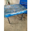 Image 4 : Blue Wood Table - Shelf - Blue Dresser