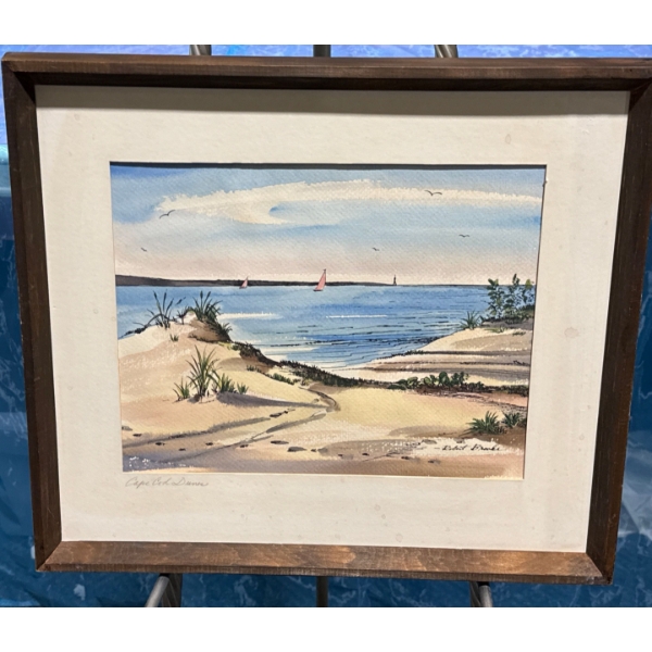 Robert Brooks "Cape Cod Dune" Original Watercolour 11Wx8.5H