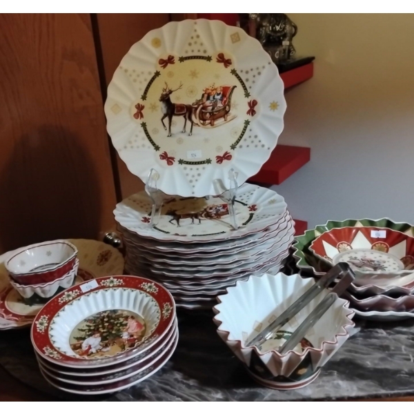 Villeroy & Boch Toy Fantasy Christmas Decoration Tableware Settings For Holiday Season