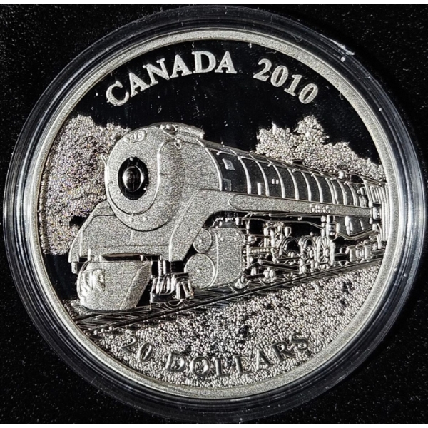 2010 $20 Great Canadian Locomotives: The Selkirk - 99.9% Fine Silver Coin
