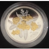 Image 2 : 2007 50 Cent Golden Forget Me Not Coin 92.5% Silver 9.3 Grams