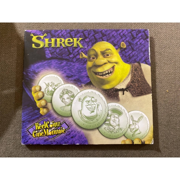 Shrek Commemorative Coin Set With Bonus Sticker Sheet (2011)