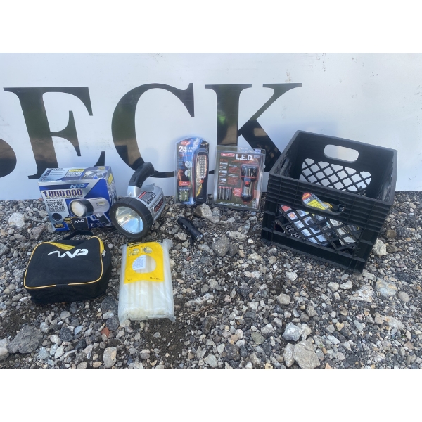 LED Lights, Rechargeable Spotlights, Glue Sticks and Accessories