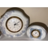 Image 1 : Lladro Clocks: Large 6 W, 2 D, 5.5 T (Broken Hand as Shown) and Small 3 T 
