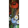 Image 4 : Painted Milk Jug 9" Lid/ 11" Base, 20 T and 2 Painted Large Wine Bottles 19 T