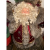 Image 2 : Velvet Dressed Christmas Characters w/ Mache Caroler 14T