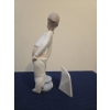 Image 3 : LLADRO Porcelain Nao Boy w/ Chamber Pot 4W, 3D, 9.5T & LLADRO Porcelain Plaque 4W, 1D, 3T 