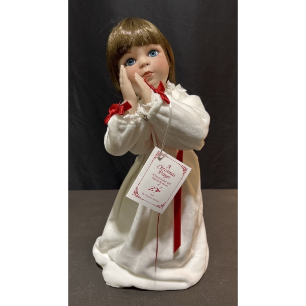 Hamilton Collection A Christmas Prayer Porcelain Doll with Box