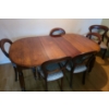 Vintage Wood Table & 6 Dining Room  Chairs 71 w, 43 d, 29 h