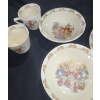 Image 3 : Royal Doulton "Bunnykins" Dinnerware- Largest Plate 8.5" Diameter, Mugs, Bowls