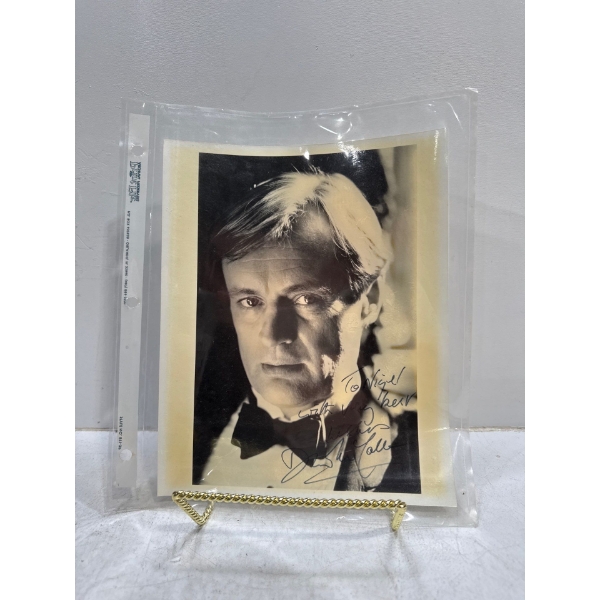 Signed Headshot of David McCallum