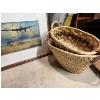 Image 2 : collectible framed print titled "Last Flight Home" by renowned aviation artist Robert Taylor &wicker