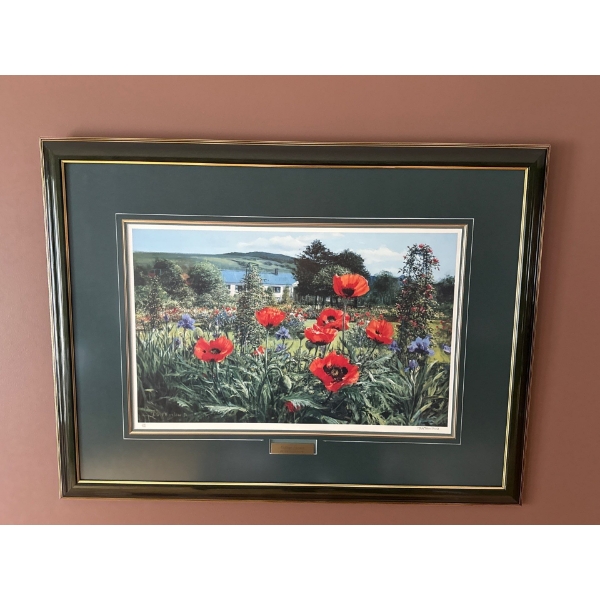 'Cottage Garden'  Print By Peter Ellenshaw, 101/950, 25x34 