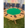 Image 2 : Mizerak Solid Oak Bumper Pool Table With Cues & Poker Table L48 W48 H30