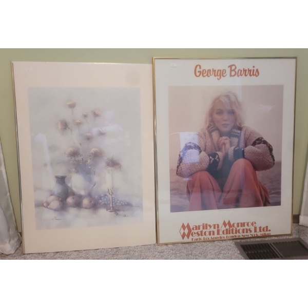Marilyn Monroe Print 'Distinctive Graphics' (22W, 28T) Plus 2nd Print 