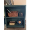 Image 2 : Decorative Items on Green Wooden Shelf