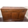 Image 1 : Wood Cabinet with Three Doors and Drawer  China Hutch Sideboard