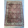 Image 3 : Authentic Turkish Silk Rug 60x38 w/ Antique Tea Time Trays  