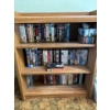 Image 2 : Collection Of Disney VHS And Others. Oak Shelves And Wicker Shelf Included