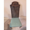 Image 7 : Six Vintage Dining Chairs with Carved Wooden Frame & Wicker Overlay