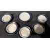 Image 4 : Decorative Child's 10-Piece Ceramic Dish Set with Blue and Gold Accents