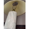 Image 2 : Vintage Pieri Plaster Floor Lamp - Banana Leaf Motif 5Ft Tall