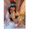 Image 5 : Porcelain Indigenous Dolls, 3 Pcs, Lovely Beaded Details, 22T 