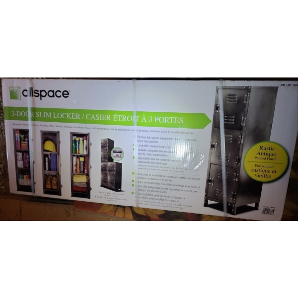 Allspace Metal 3-Door Slim Locker