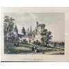 Image 1 : Colored Lithograph Print Titled ""CHATEAU DE CONDÉ-SUR-ITON" Felix Benoist
