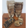 Image 5 : Vintage Cooper Goalie Equipment Including Pads, Glove, and Blocker