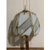 Image 3 : Brass Floor Lamp With Frosted Glass Shade and Art Deco Design