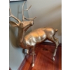 Image 2 : Large Decorative Solid Brass Deer - 3 Feet Tall, 2 Feet Wide 
