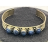 Image 1 : Cuff Bracelet with 5 Lapis Stones