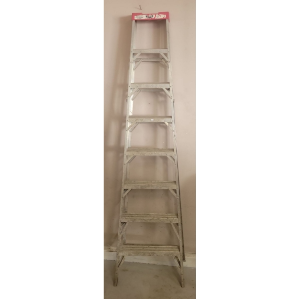 8Ft Aluminum A Frame Ladder - LITE Weight 