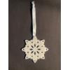 Image 4 : Wedgwood Snowflake and G. Duchin Christmas Ornaments, Lot of 4