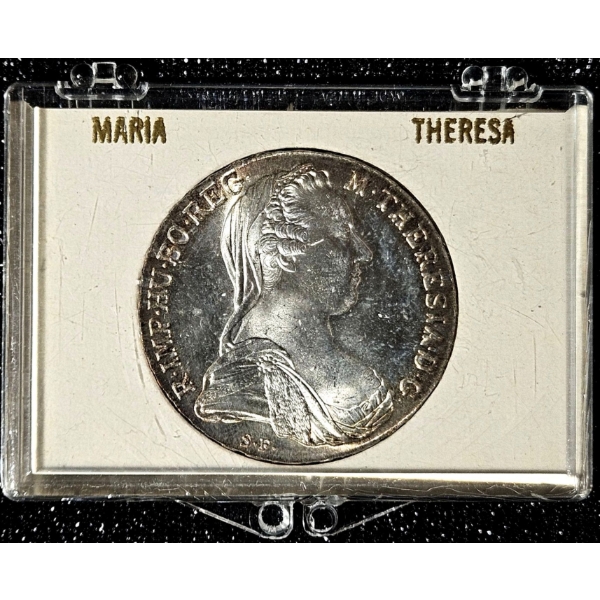 1780 Austria Maria Theresa thaler - Re-Strike - 0.833 Silver Bullion Coin - #2 (Display Packaging)