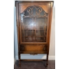 Image 1 : Glass Front Wood China Cabinet with Drawer- From Camrose 1930’s