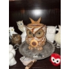 Image 2 : Decorative Owl Collection #3 -  Owl Lamp, Lovely Owl Trinket Box, Small Solid Metal Owl 