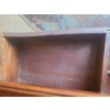Image 2 : Wooden Bookcase with 4 Shelves and Bottom Drawer, Clock Included (71"T, 18"W, 11"D)