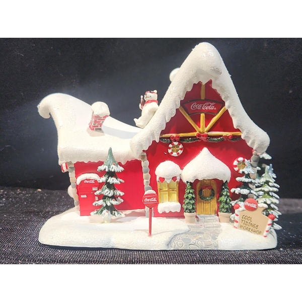 Coca Cola Polar Bear Village Collection " Cool Tidings Workshop"