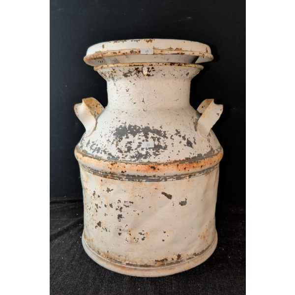 White Milk Can 9 Inches Tall