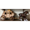 Image 1 : Decorative Western Americana Horse & Buggy 26L