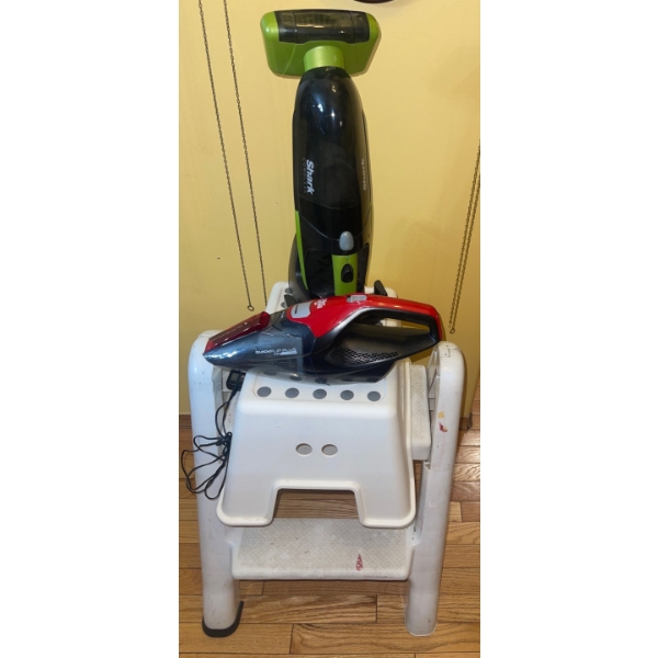 Shark Hand Hand Vacuumn + Dirt Devil Dust Buster w/Stools 