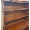 Image 2 : Wooden Desk w Attached Bookcase 49 w 68 h