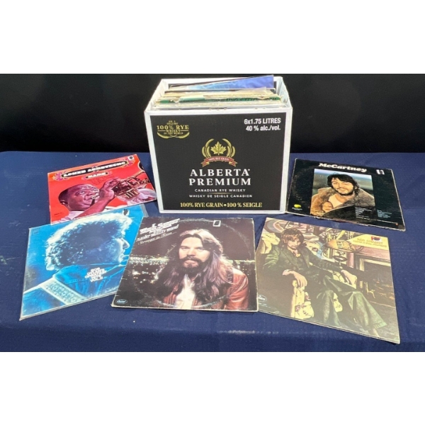 Variety of LP Records - Artists Include; Paul McCartney, Grease, Bob Dylan, and many more
