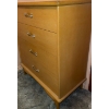 Image 3 : Mid Century Modern Four Drawered Tallboy Solid Wood Dresser  36"w x 20"d x 51" tall
