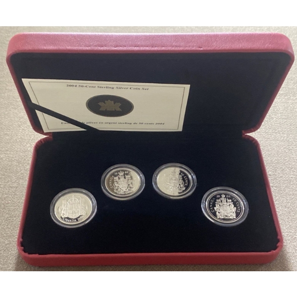 2004 50-Cent Coin Set 92.5% Silver 37.2 Grams
