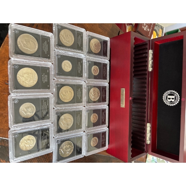 US 20th Century Collection by Bradford Authenticated 14 Slabbed and Graded Coins Listed below .
1971