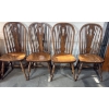 Image 1 : VIC DESIGNS - Vintage Oak Dining Chairs (4)18x18x38