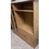 Image 2 : Particle Board Entertainment Stand w/glass cupboards 53"w x 22"d x 58"tall
